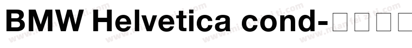 BMW Helvetica cond字体转换